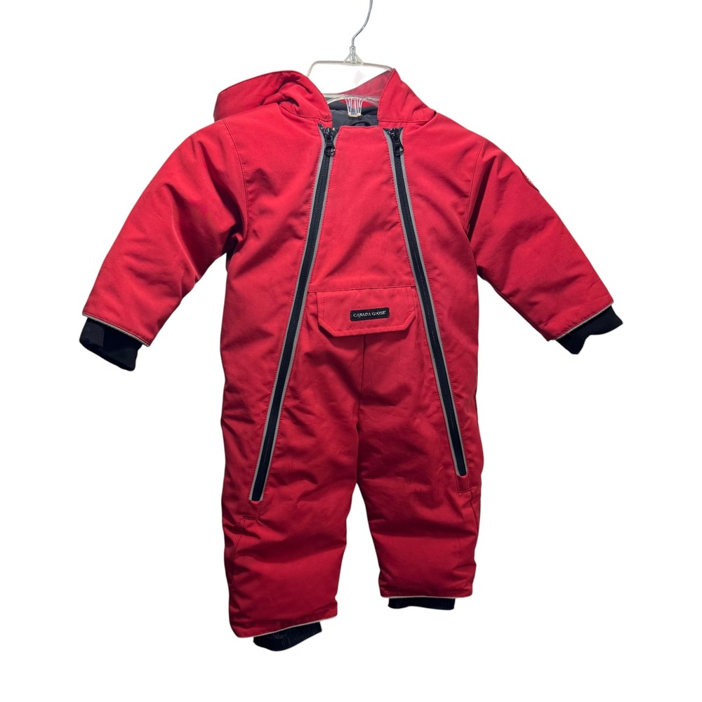 Canada Goose Lamb Snowsuit Red Down Bunting 6-12 Months Infant Hooded Arctic